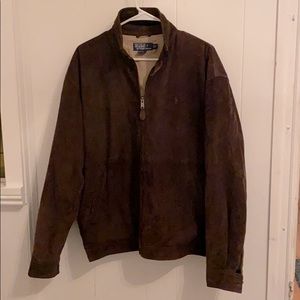 VINTAGE POLO BROWN SUEDE JACKET